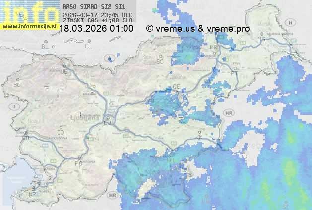 Radarska karta padavin