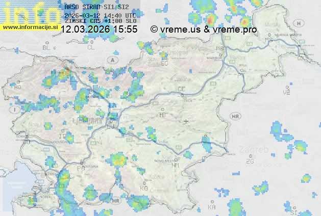 Radarska karta padavin