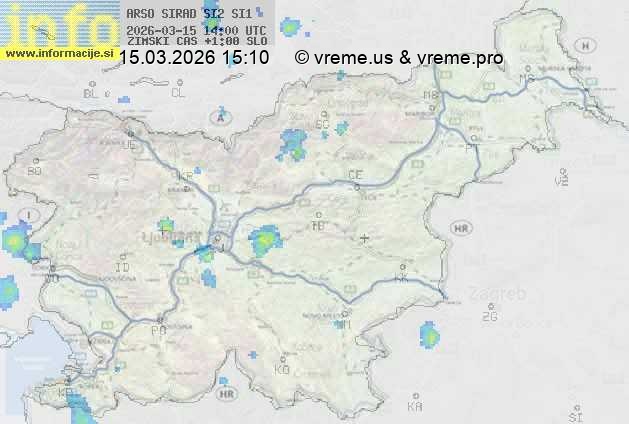 Radarska karta padavin