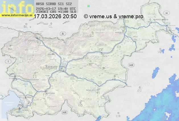 Radarska karta padavin