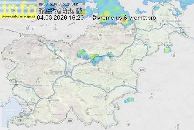 Radarska karta padavin