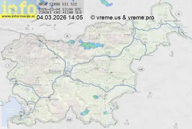 Radarska karta padavin