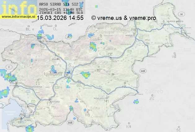 Radarska karta padavin