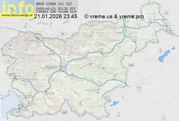 Radarska karta padavin