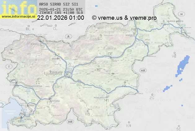 Radarska karta padavin