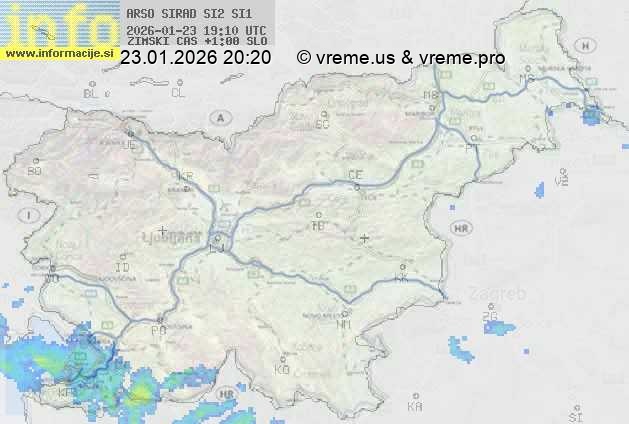 Radarska karta padavin