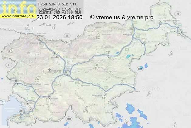 Radarska karta padavin