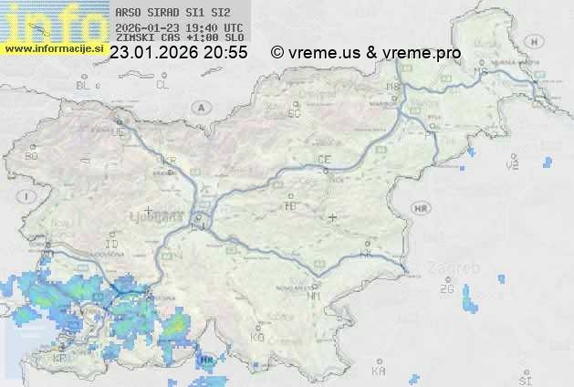 Radarska karta padavin