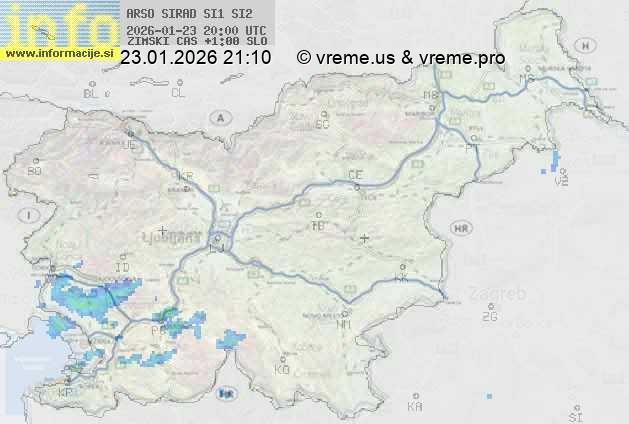 Radarska karta padavin