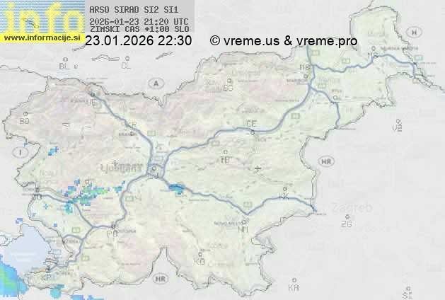 Radarska karta padavin