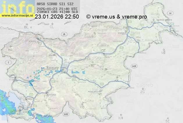 Radarska karta padavin