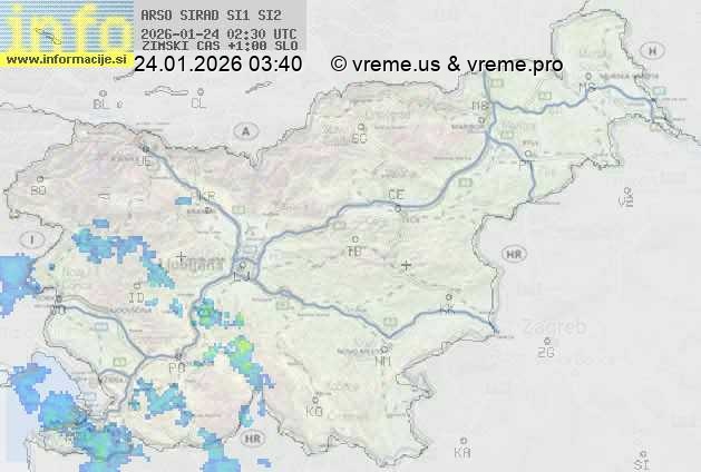 Radarska karta padavin
