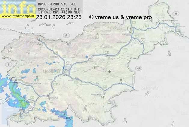 Radarska karta padavin