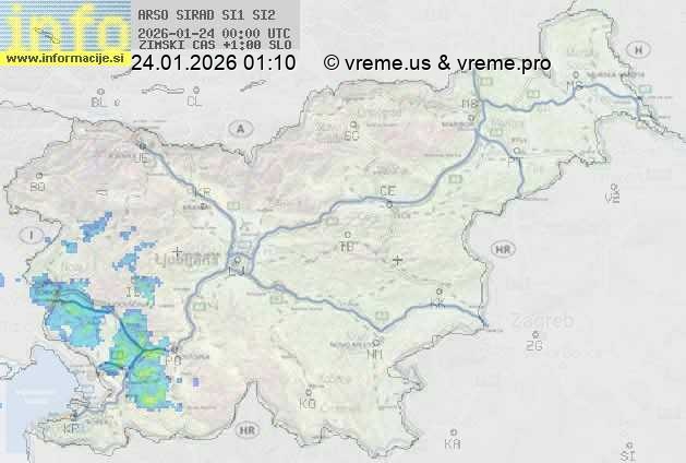 Radarska karta padavin