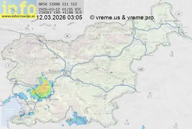 Radarska karta padavin