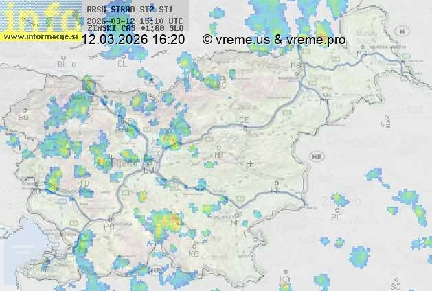 Radarska karta padavin