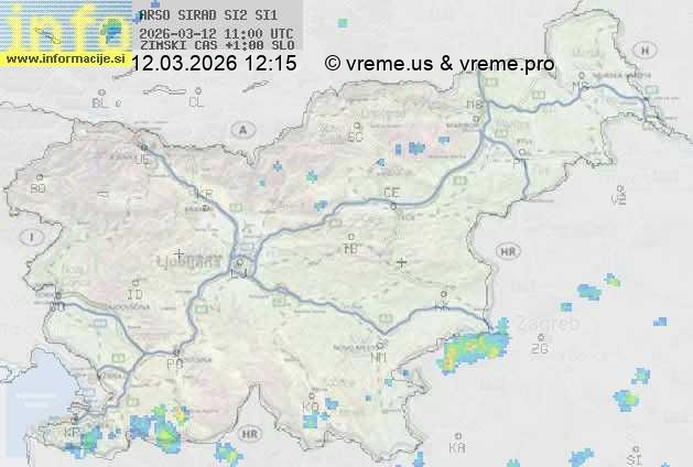 Radarska karta padavin