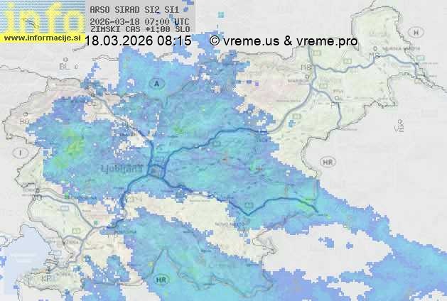 Radarska karta padavin