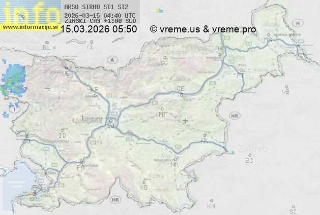 Radarska karta padavin