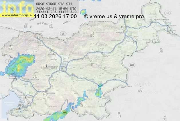 Radarska karta padavin