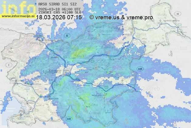 Radarska karta padavin