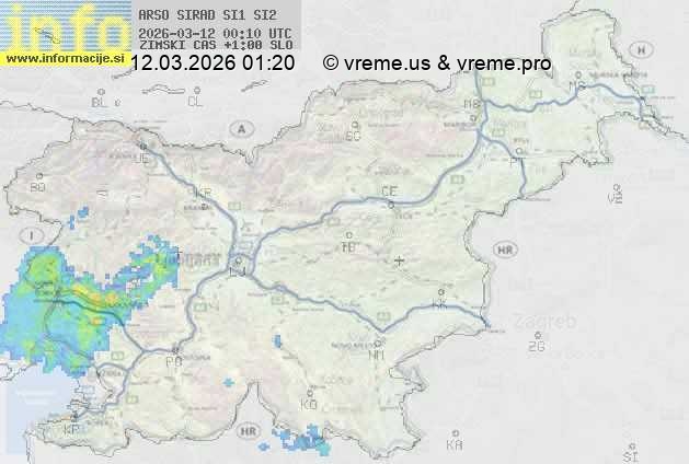 Radarska karta padavin