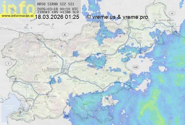 Radarska karta padavin