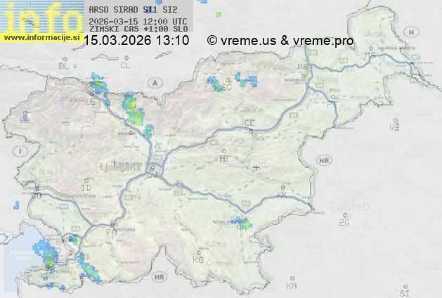 Radarska karta padavin