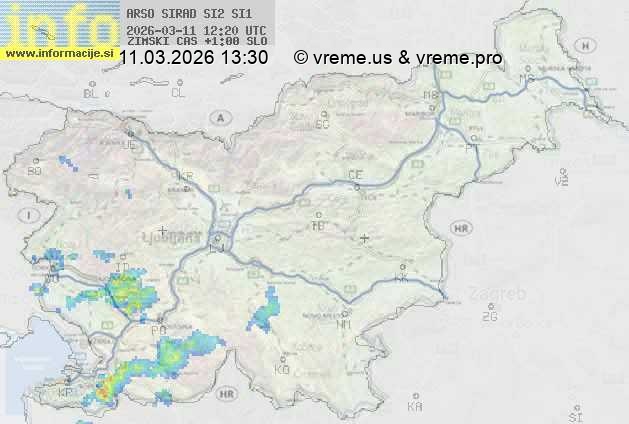 Radarska karta padavin