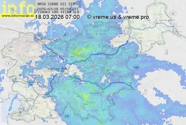Radarska karta padavin