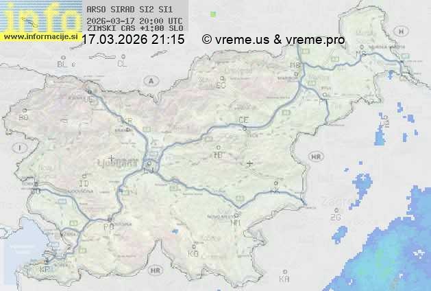 Radarska karta padavin