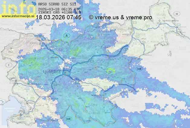 Radarska karta padavin