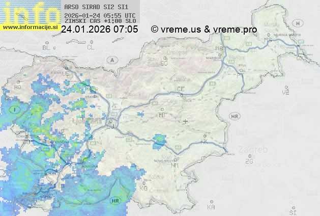 Radarska karta padavin