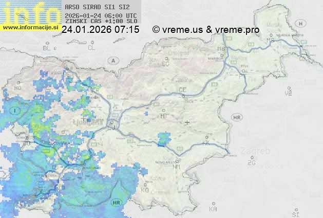 Radarska karta padavin