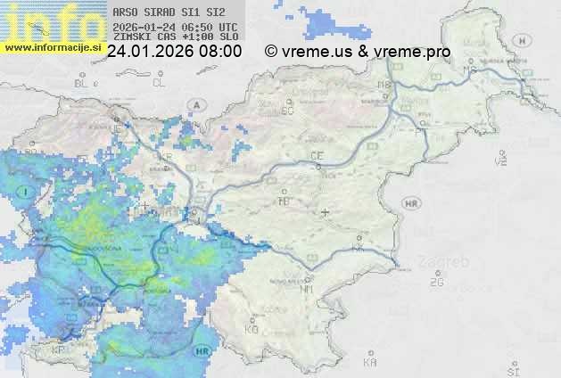 Radarska karta padavin