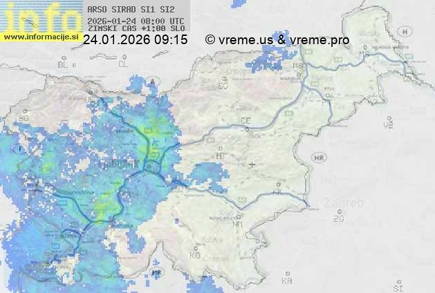 Radarska karta padavin