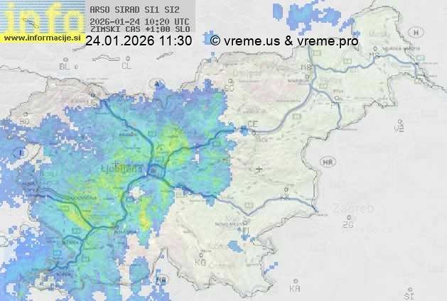 Radarska karta padavin