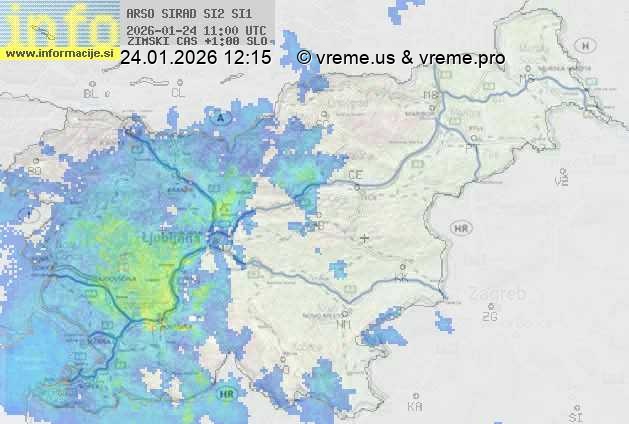 Radarska karta padavin