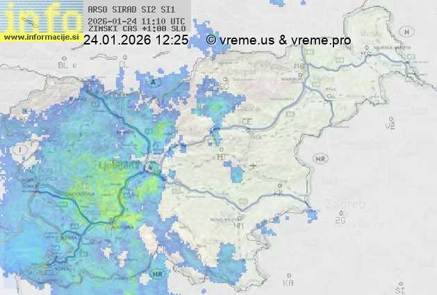 Radarska karta padavin
