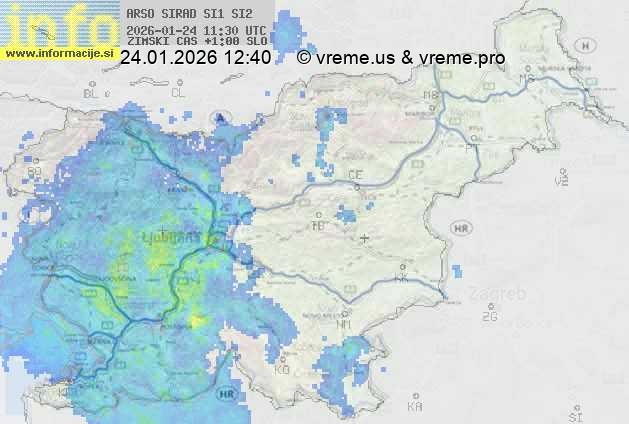 Radarska karta padavin