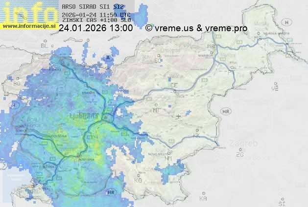 Radarska karta padavin