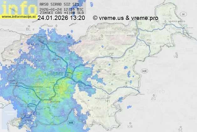 Radarska karta padavin