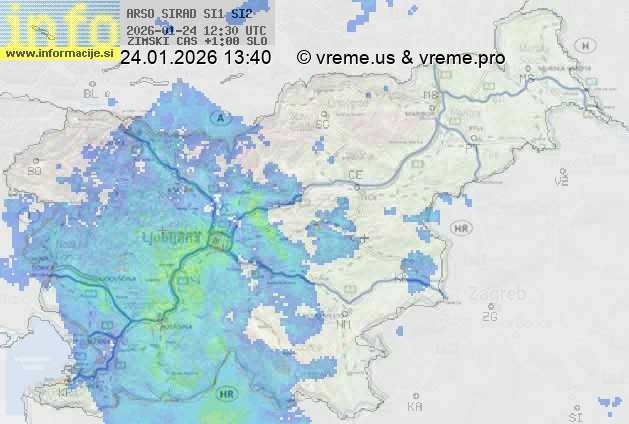 Radarska karta padavin