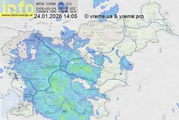 Radarska karta padavin