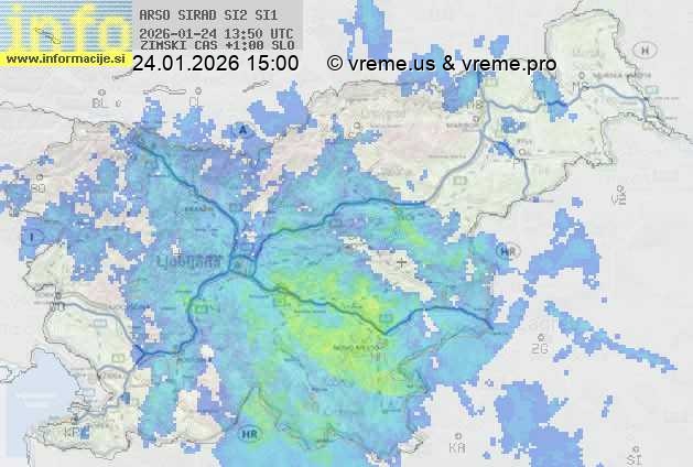 Radarska karta padavin