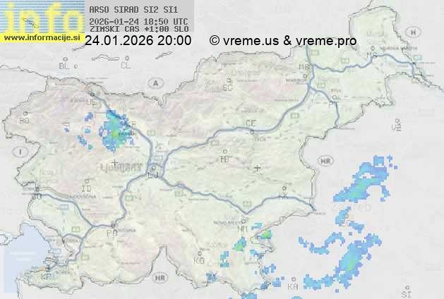 Radarska karta padavin