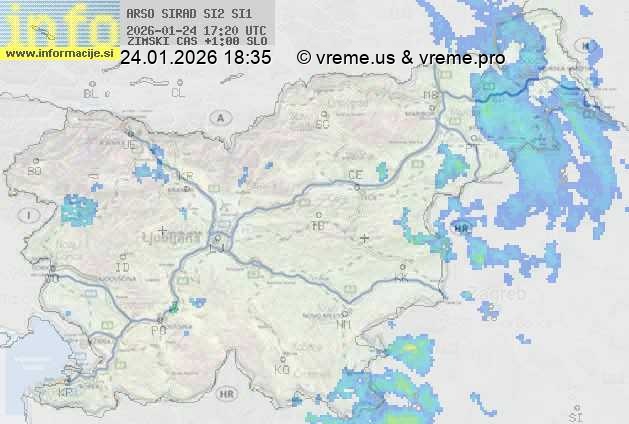 Radarska karta padavin