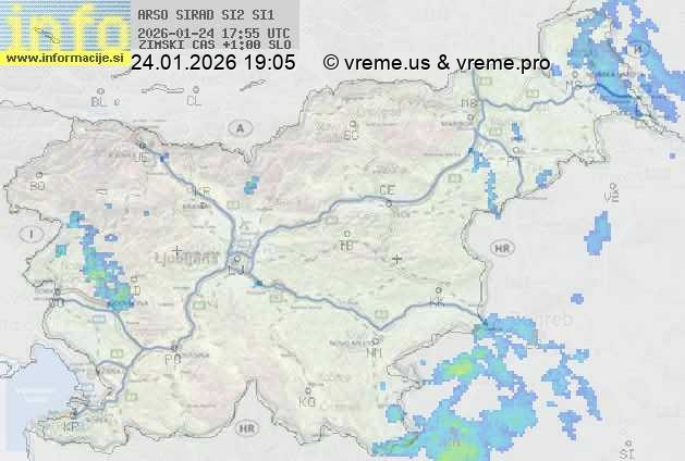 Radarska karta padavin