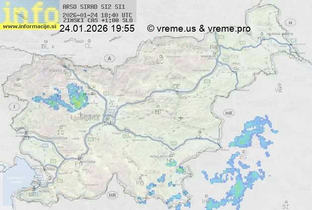 Radarska karta padavin