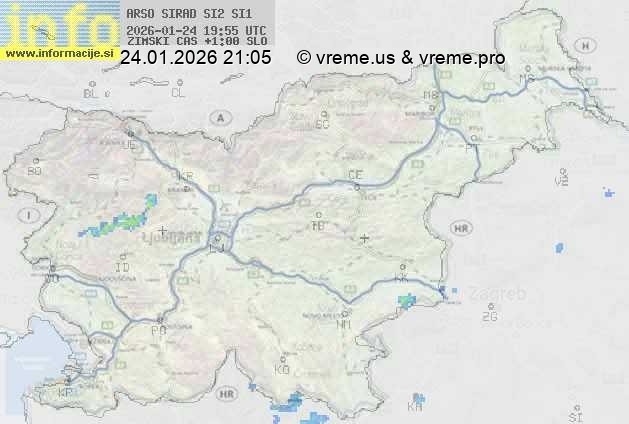 Radarska karta padavin